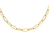 Paperclip Link Gold Necklace - Dracakis Jewellers